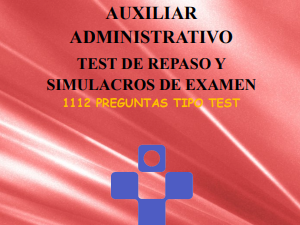 AUXILIAR ADMINISTRATIVO SESPA. LIBRO DE TEST DE REPASO Y SIMULACROS DE EXAMEN (978-84-19777-45-4)