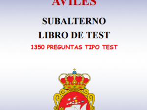 AYUNTAMIENTO DE AVILÉS. SUBALTERNO. LIBRO DE TEST. (978-84-19777-47-8)